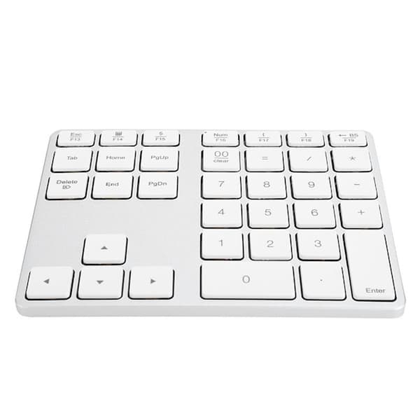 Mini numerisk knappsats för Bluetooth 3.0 aluminiumlegering inbyggt litiumbatteri