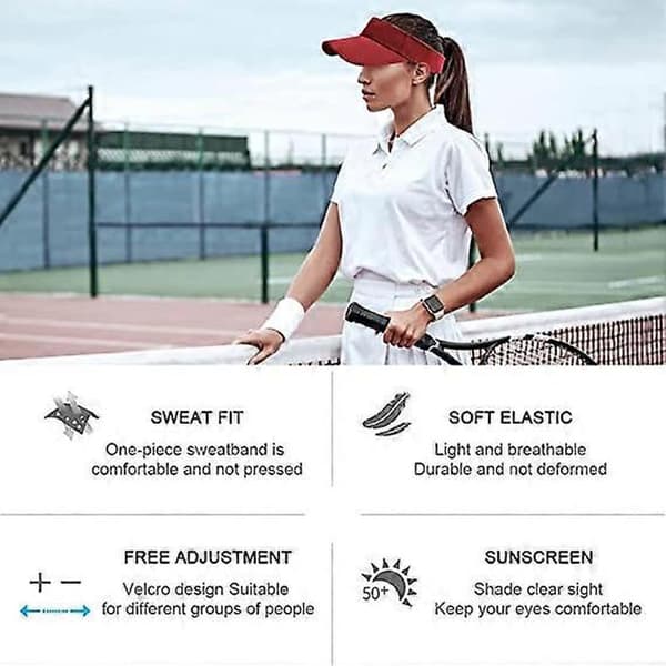 Unisex Golf Solhat til mænd og kvinder Rød[YJD]