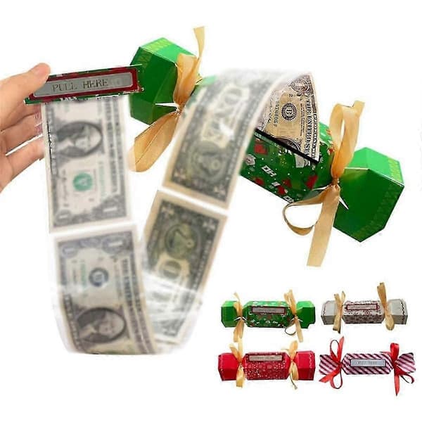 Julgodis-pengabox, Julpengapåse Överraskningspengapåse Pengagodis Dragbox Pengapåse Present D