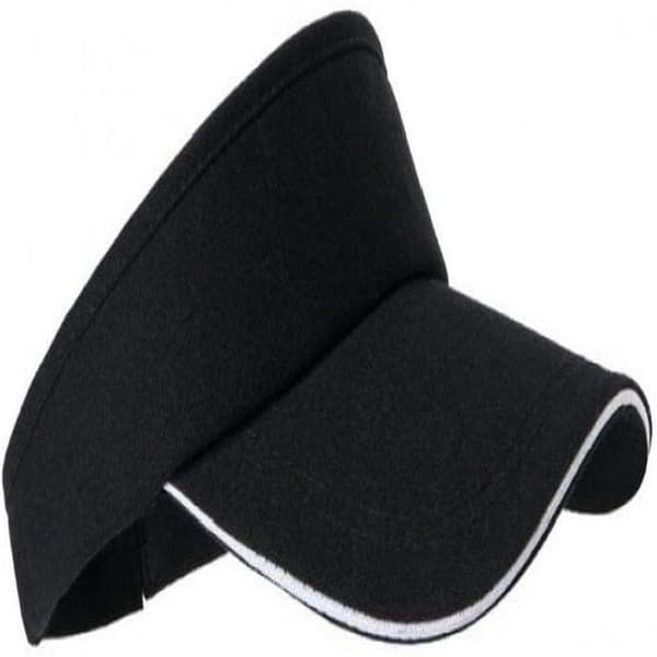 Visor Cap Baseball Cap Adjustable Ponytail Tennis Hat Golf Running Cap black