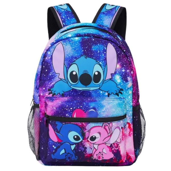 Lilo og Stitch-rygsæk til skole, by, rejser, rummelig