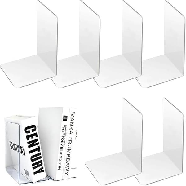Transparenta Bokstöd i Akryl – 6-pack 700