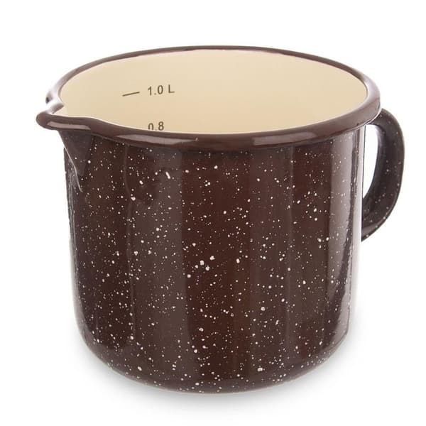 Traditionel Stål Emaljekop 12 cm – Mål & Servering 429