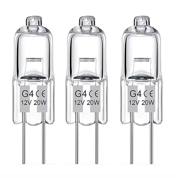 G4 Halogenlamper / Stiftlamper - Varm hvid - Halogen 20W (50-pack)
