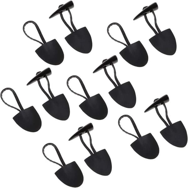 6 Par Lærknapper Horn Toggle Duffle Knapper for Kåpe Kaffe