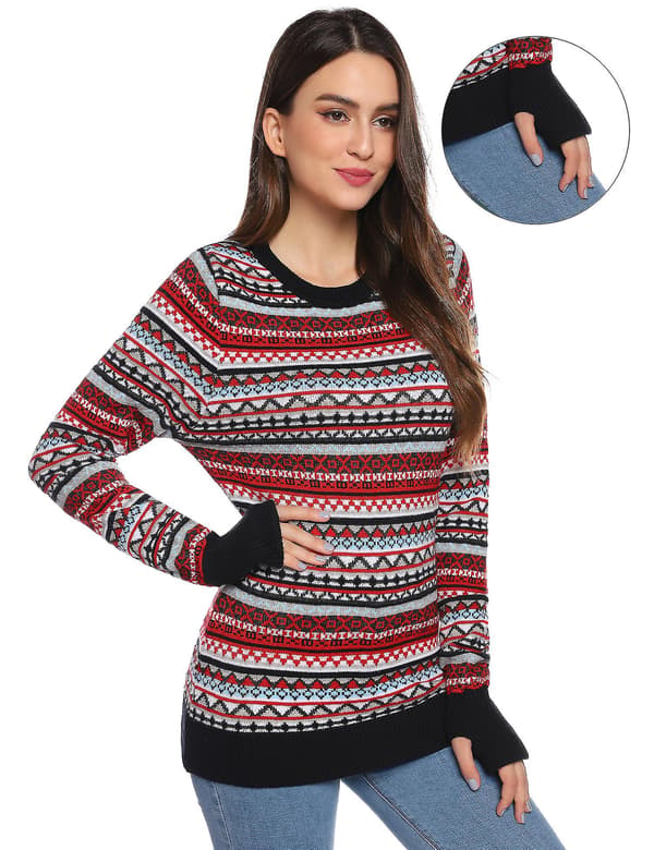 Afslappet, behagelig og varm jule-sweater til forældre og børn