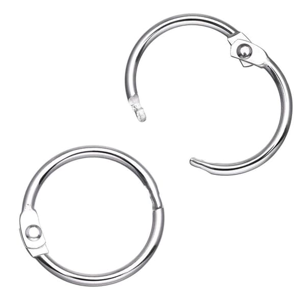 Öppningsbara gardinringar / duschdraperiringar 30 st Silver{bt} Silver Silver 60 mm