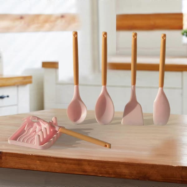 6x 1/6 Dockskåp Köksredskap Set, Tillbehör DIY Leksak Dockhus Möbler