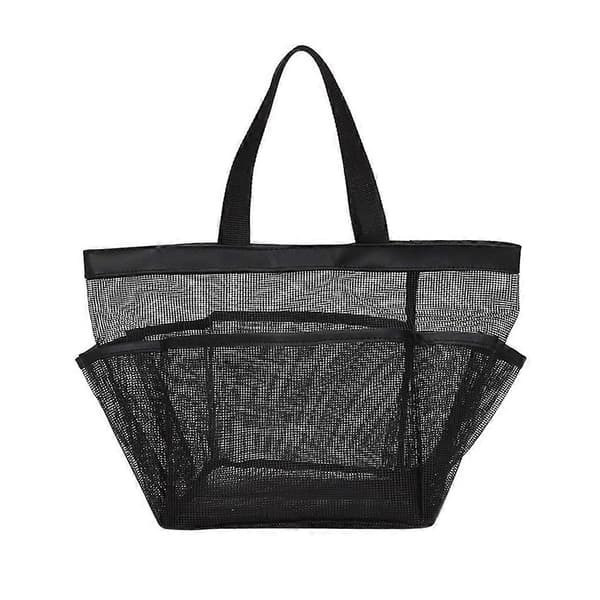 Necessär i nät för förvaring Svart nylon Slitstark duschorganisatör