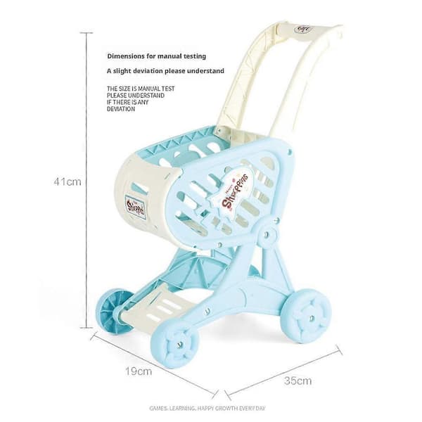 Barnleksaker Kundvagn Låtsaslek Simulering Vagn Lek: H3P6 1pcs Blue