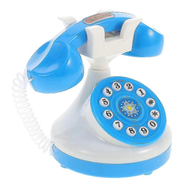 Retro dreieskive-telefonleke for barn - pedagogisk leketelefon, bursdagsgave