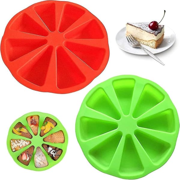 Stykker Trekant Silikon Bakeformer