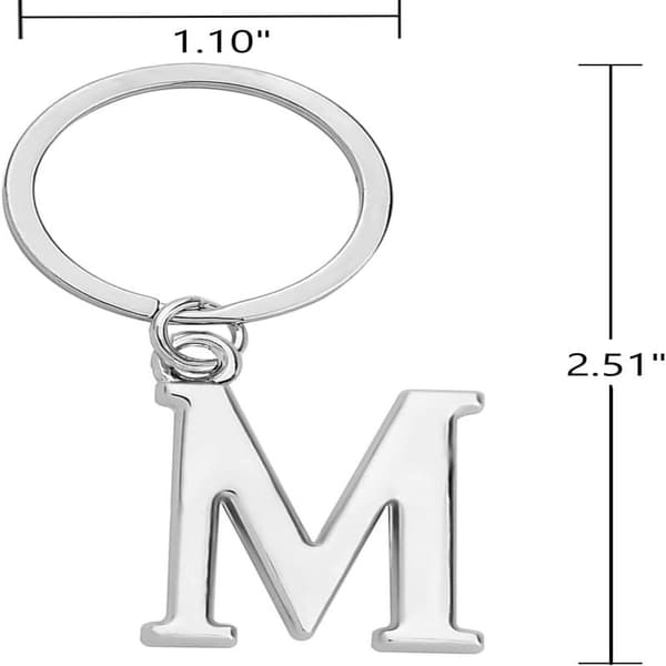 Nyckelring Bokstav - Initial Bokstav Nyckelring Berlock Bokstav M M