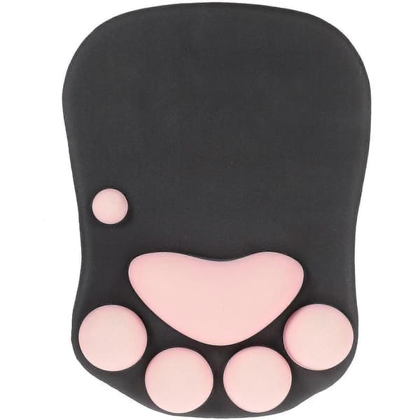 Musematte med kattepote og håndleddsstøtte, spillmusematte med håndleddsstøtte for hjemmet 27X20cm
