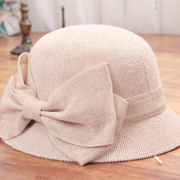 Mode Kvinder Sol Strandhat Stråhætte Sommerhat Fisker (Pink)
