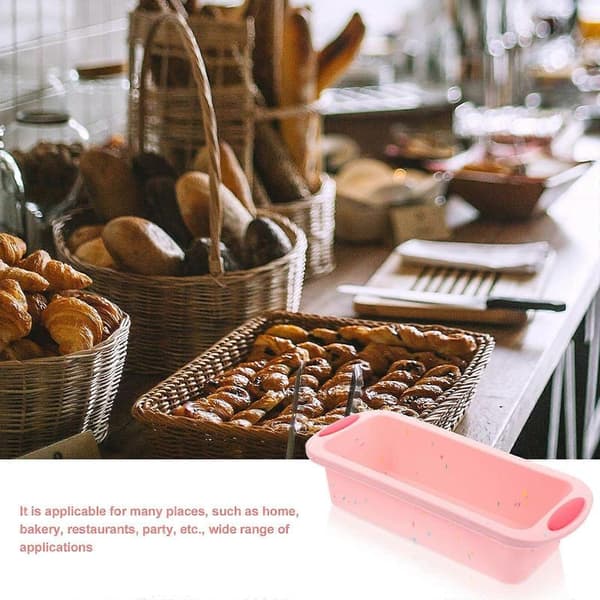 Brødbageform Nonstick Brødform Silikone Brødbageform Fleksibel Kageform Pink 27X12X6.5CM