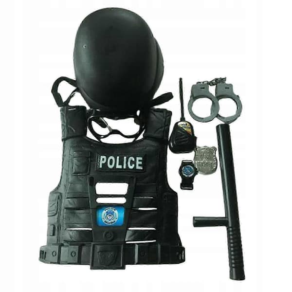 9-osainen lasten poliisihaalarisetti