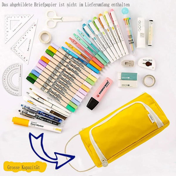 Unique Design Pencil Case, Multifunctional Organizer With Large Storage, Compartment Design For Convenient Access, High-Quality Canvas