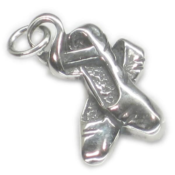 Balettskor 2D sterling silver berlock .925 x 1 Ballerinor berlocker