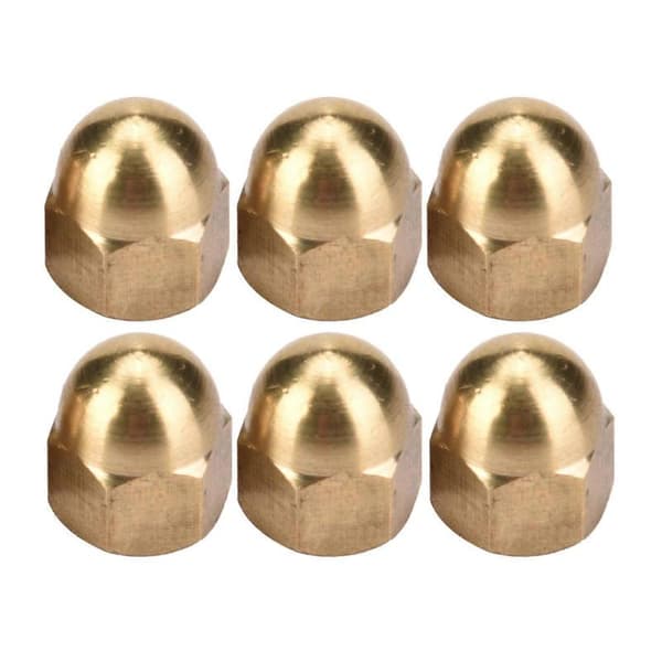 Messinkiset kupumutterit, kuusiokolomutterit, ajoneuvokiinnikkeet (M6, 20 kpl)