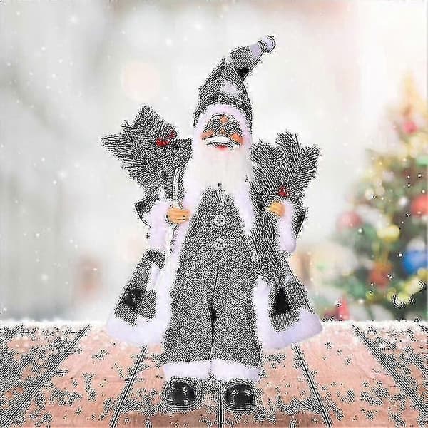 Stående julenissefigur i harpiks - Sjarmerende julepynt til hjemmet