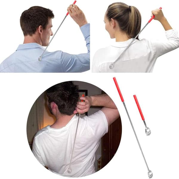 Bear Paw Shaped Telescopic Back Scratcher Retractable Stainless Steel