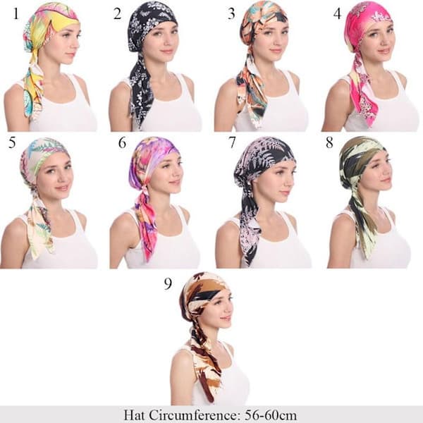 Mjuk turbanhatt inre hijabs 9