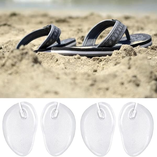 4 st/2 par Flip Flop Sandaler Kuddar Flip Flops Slitstarka Tåskydd Gel Tå Post Matta
