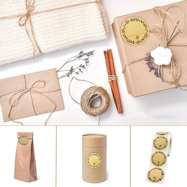 500 Self-Adhesive Labels, 5 cm Jam Jar Labels, Can Be Used for Kitchen Decals, Spices, Baking
