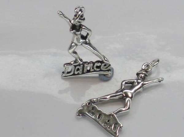 Dans sterling sølv charm vedhæng .925 x 1 Danse charms