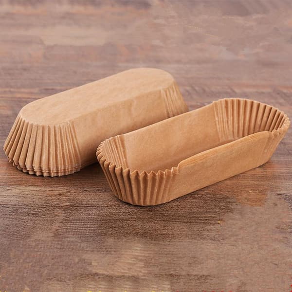 50 stk bakepapirformer, rette brødformer, bakepapir liners, brødform liners White