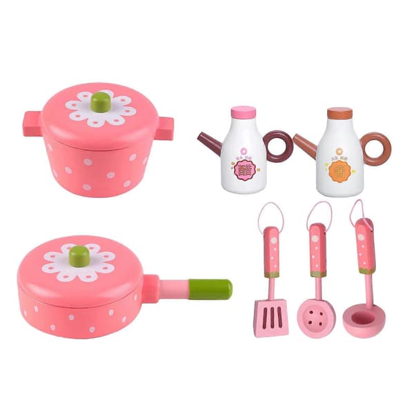 Køkken Legetøj Pink Køkkengrej Mini Legesæt Læring