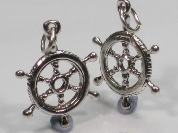 Skeppsratt sterling silver berlock .925 x 1 båtberlocker