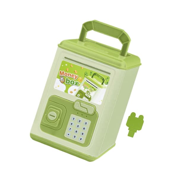 Spargris for barn Pengebesparende boks Bursdagsgave Lett ornament Multifunksjonell Light Green