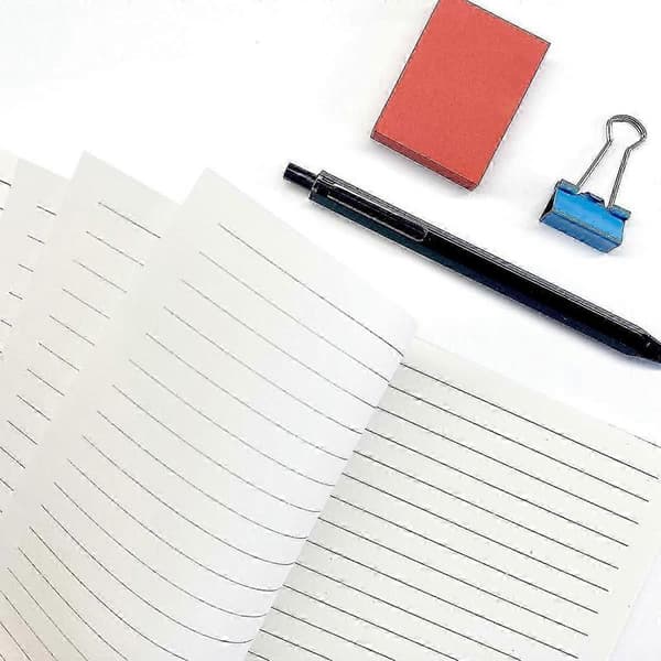 Notesbog Journal, Hardcover Tykt Papir med Kunstlæder Notesbog til Journalføring