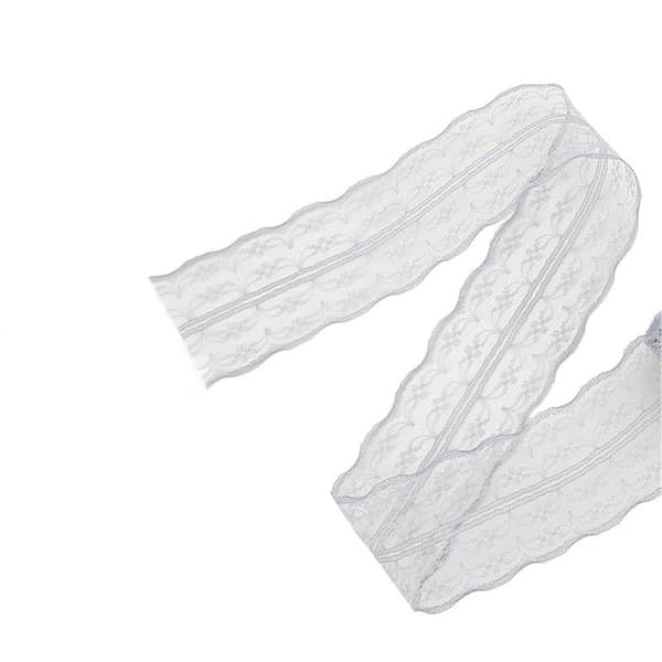 4 stk. blondebånd i nylon, retro DIY dekorative tilbehør til gaveindpakning, grå