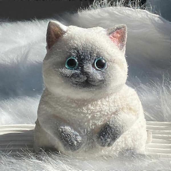 Chubby Cat Squishies Leker, Store Katte Squishies Squishy Leker D
