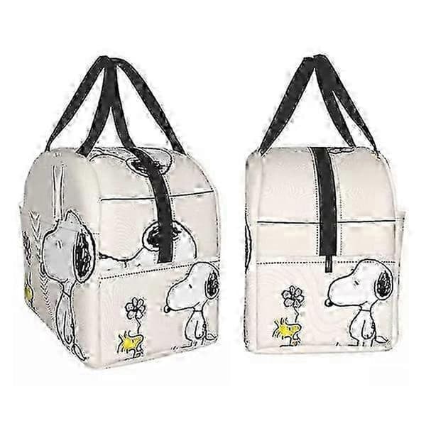 Snoopy Madtaske med Blomsterdesign Navn, Farve Billedfarve
