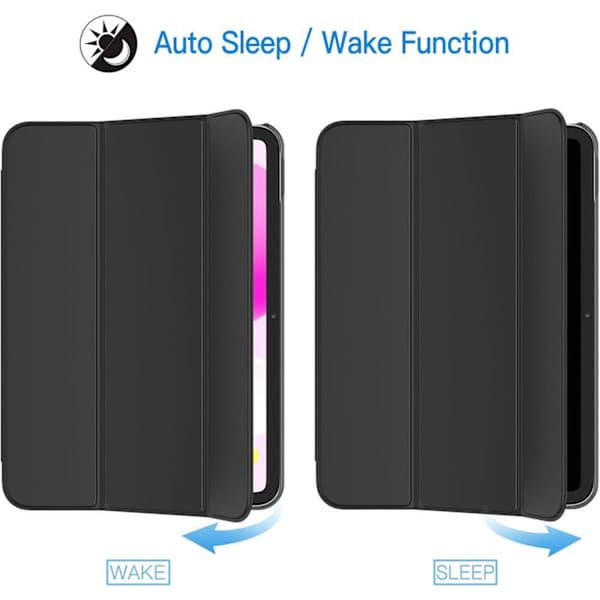 Slim Stativfodral för iPad 11:e/10:e generationen (2025/2022) med Auto Wake/Sleep [YDE] Svart