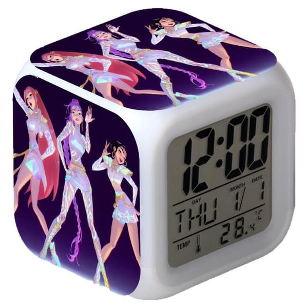 K-POP Devil Hunter LED Vækkeur 7 Farvers Natlampe Anime Gave &11&-WELLNGS 11