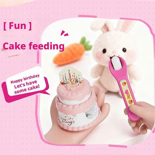 Internet Celeb Hot Feeding Plate Set Legetøj Jordbær Budding Fodring Legetøjssæt Mad Blue/8pcs
