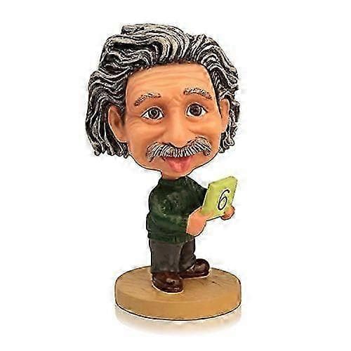 Einstein Bobblehead Samlergave Albert Einstein Figur Skrivebordsdekor med Særegent Design og Beskyttende Emballasje