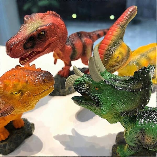 Dinosaurmodell Triceratops Dekor Ristende Hodeleke for Bil Hjem Butikk