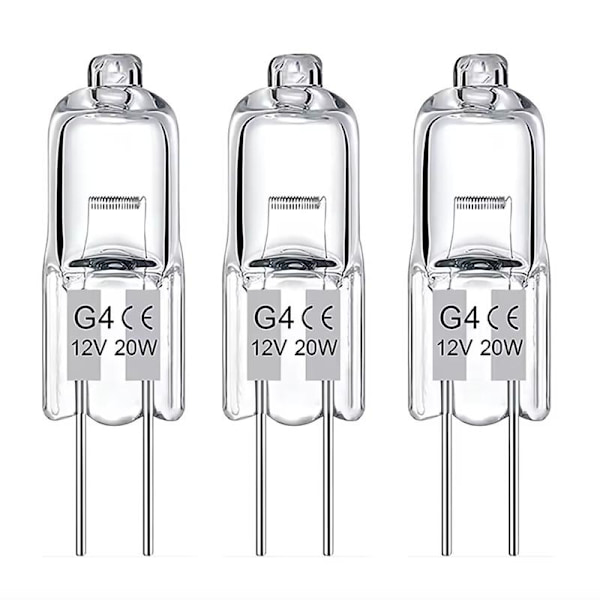 G4 Halogenlamper / Stiftlamper - Varmhvit - Halogen 20W (20-pack)