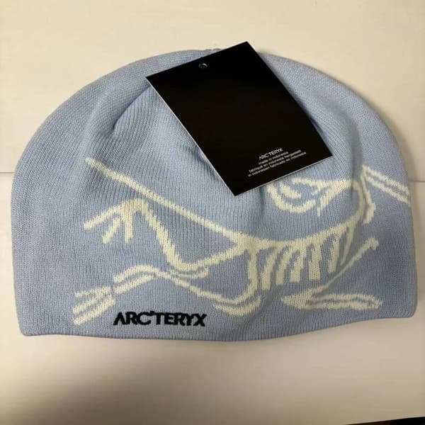 Arc'teryx Bird Head Toque Mössa Ljusblå Merinoull Stickad Vintermössa Unisex Light blue