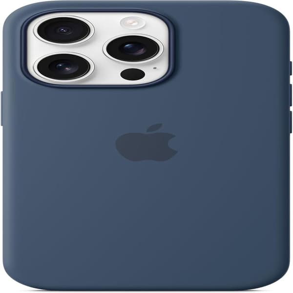 Passer Apple iPhone 16 Pro Silikondeksel med MagSafe - Mørkeblå