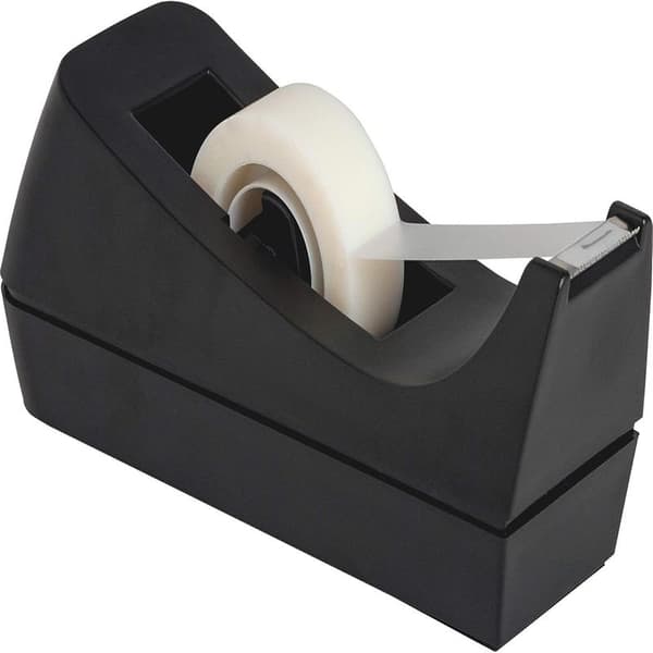 Bords tejpdispenser - Halkfri bas - Viktad tejpdispenser - Perfekt för kontor, hem, skola (Tejp ingår ej) - (2-pack)