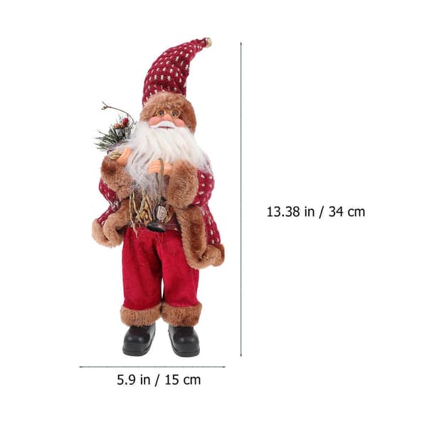Nissepynt Jule-nisse dekorasjon for pynt 1 stk Rød kreativ dekorasjon
