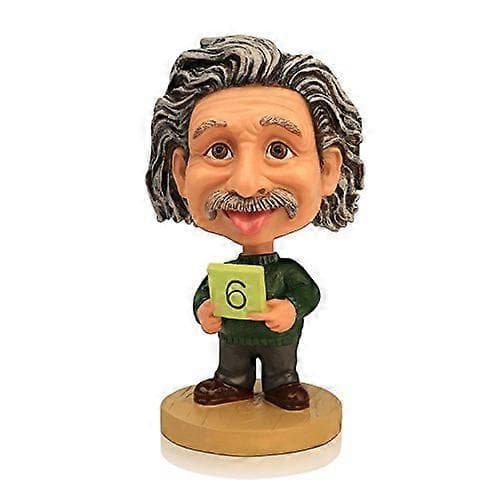 Einstein Bobblehead Samlarpresent – Albert Einstein Figur Skrivbordsdekoration med Distinkt Design och Skyddande Förpackning