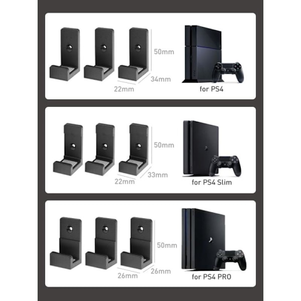 Väggfäste för PS4-konsol PS4